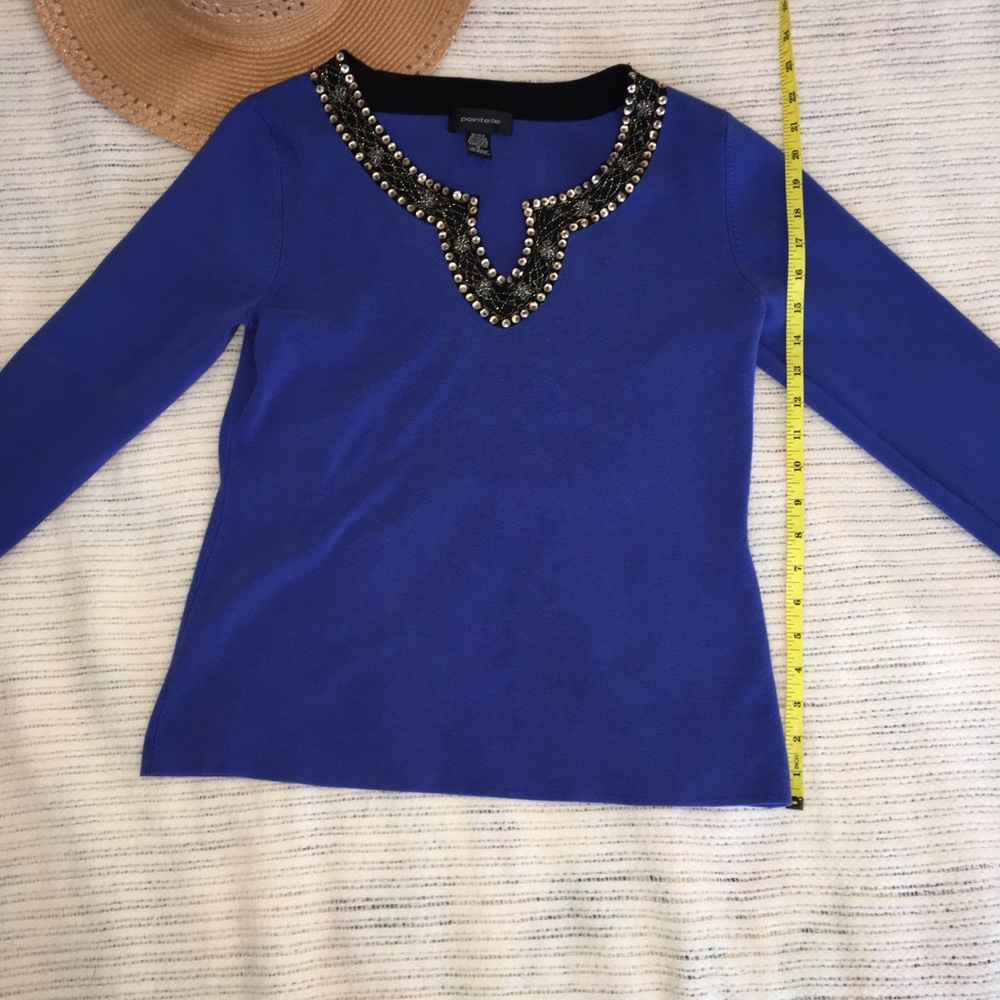 Blue sweater shirt